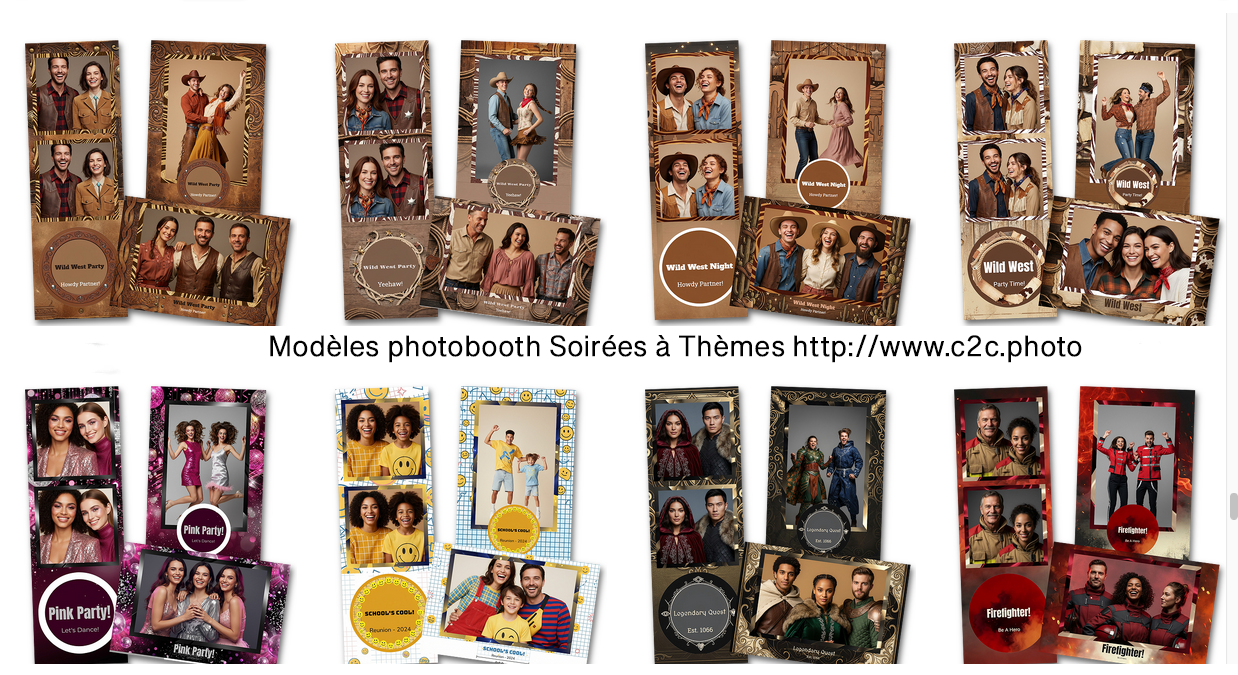Modèles photobooth Soirée à Thèmes Alsace 1